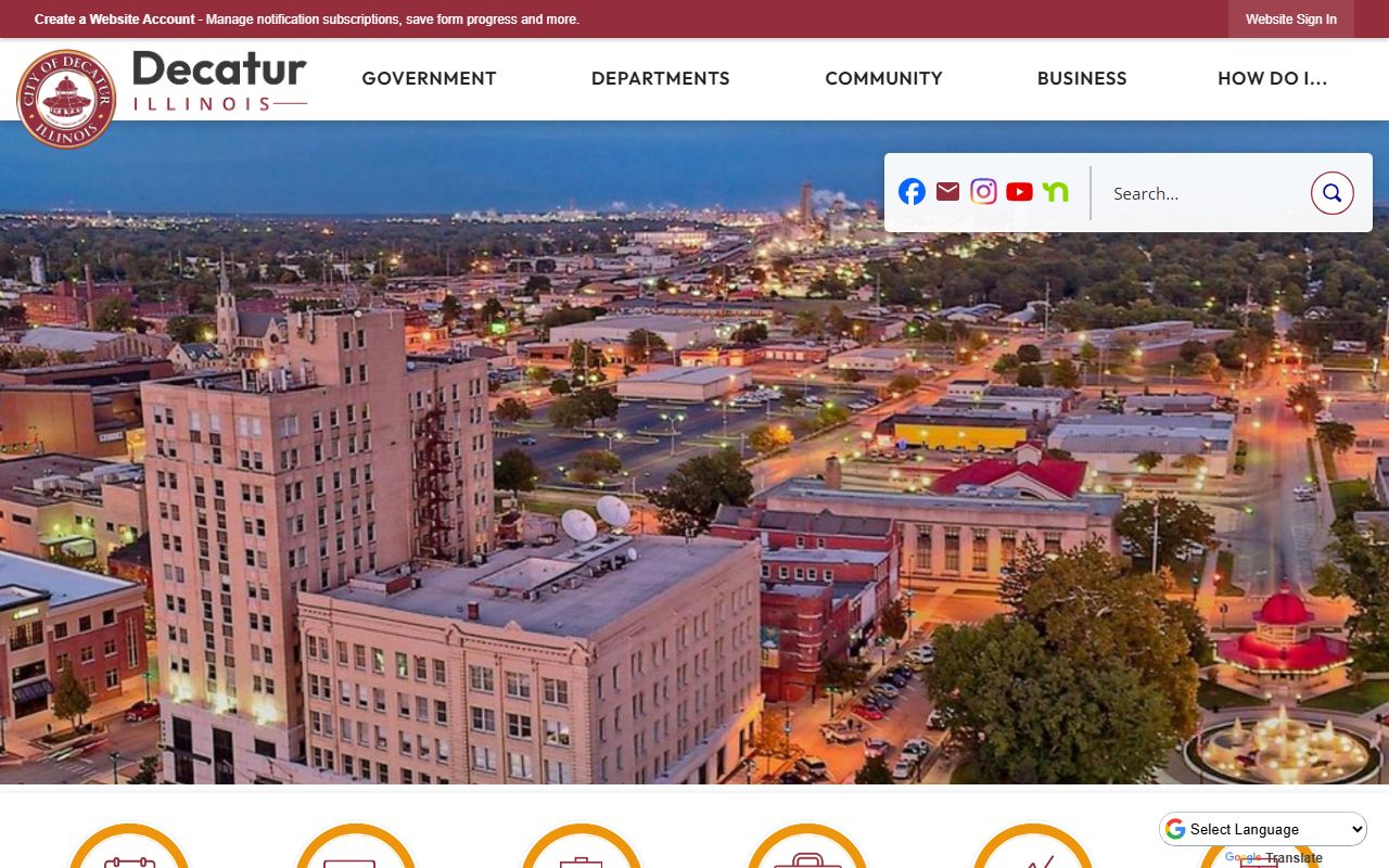 Decatur White Pages city government homepage