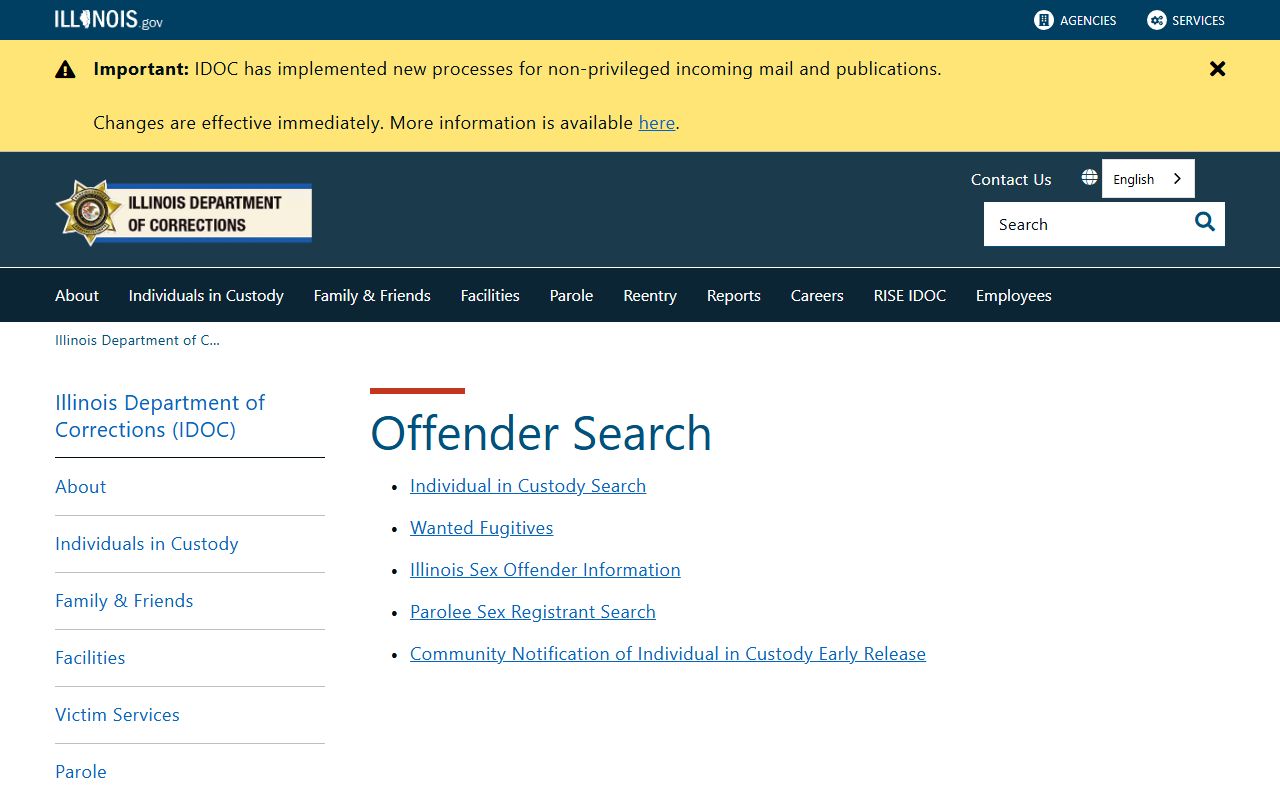 Illinois offender search tool for white pages lookups